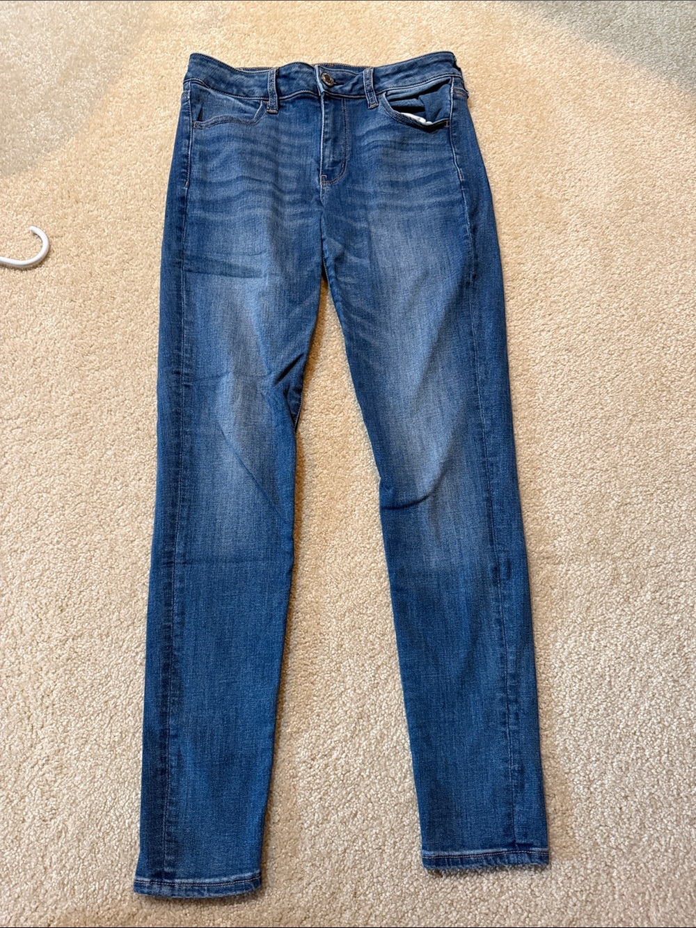 American Eagle Outfitters Skinny Jeans in Dark Blue Wash